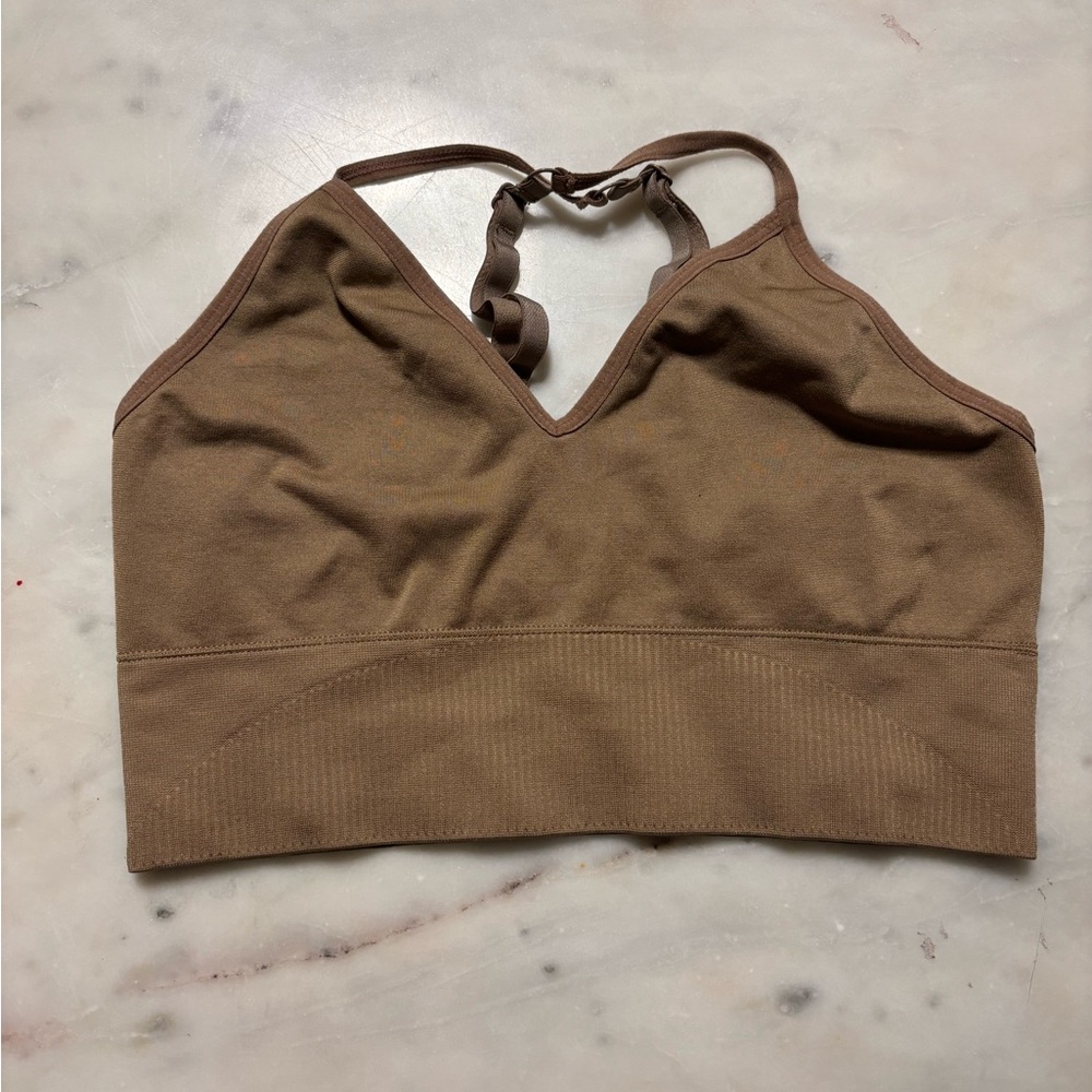 Brown Women's sports bra